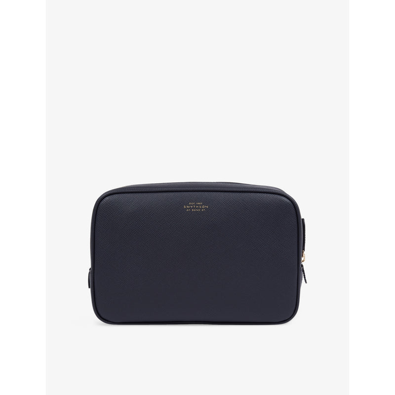 Panama Organiser Leather Pouch - BLACK