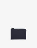 Smythson Panama leather slim pouch with zip fastening - British product