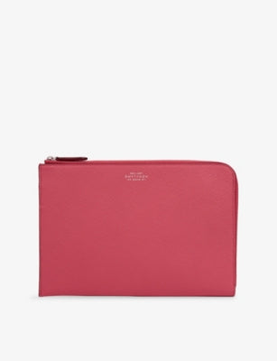 Smythson Panama Leather Slim Pouch