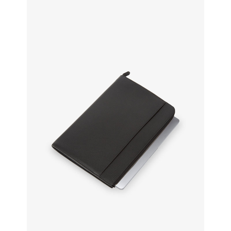 Smythson Panama small leather laptop case 24.5cm x 34cm - British product