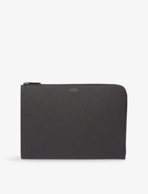 Smythson Panama small leather laptop case 24.5cm x 34cm - British product