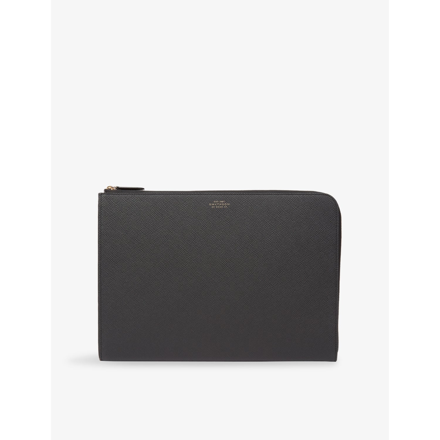 Panama Small Leather Laptop Case 24.5cm x 34cm - BLACK