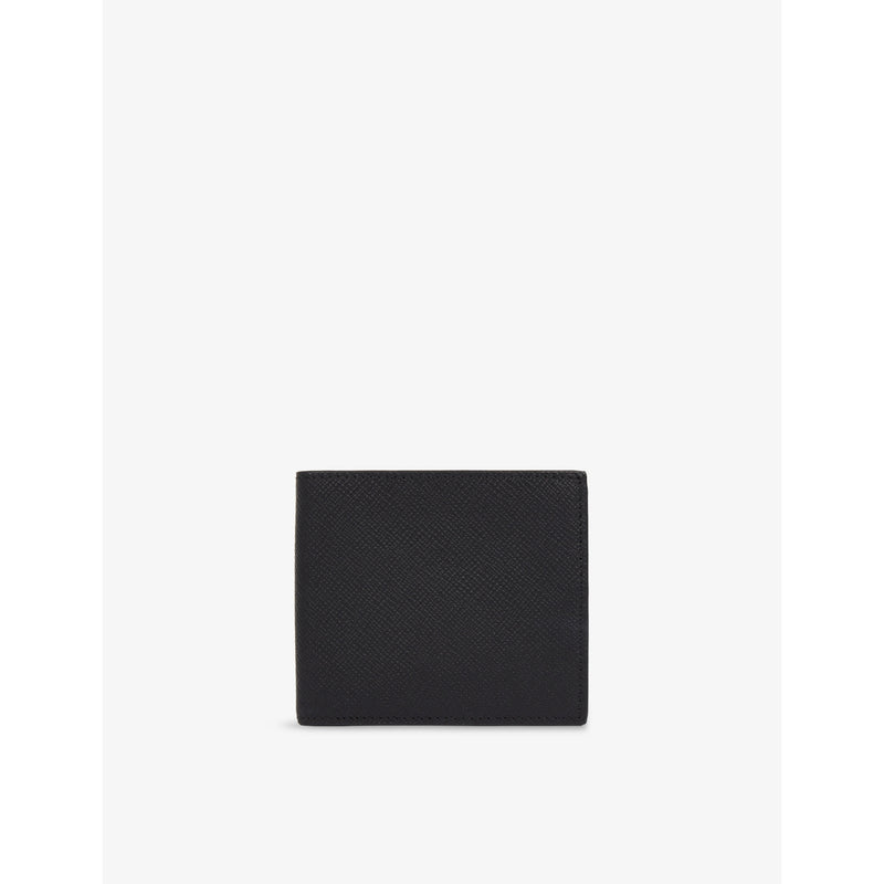 Panama 6-Card Slot Leather Wallet - BLACK