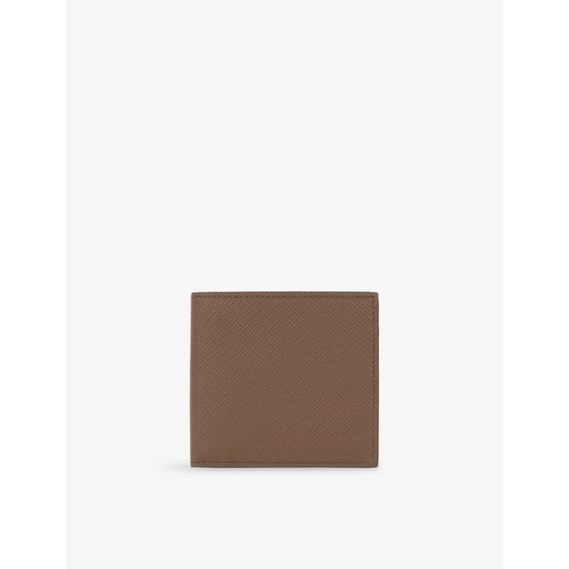 Smythson Panama 6-Card Slot Leather Wallet