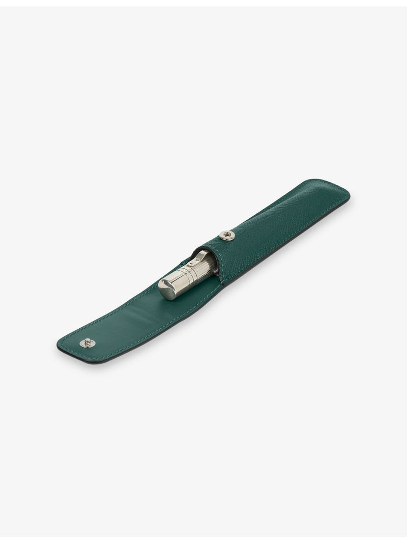 Smythson Panama leather pen sleeve 16.5cm, imported from the UK