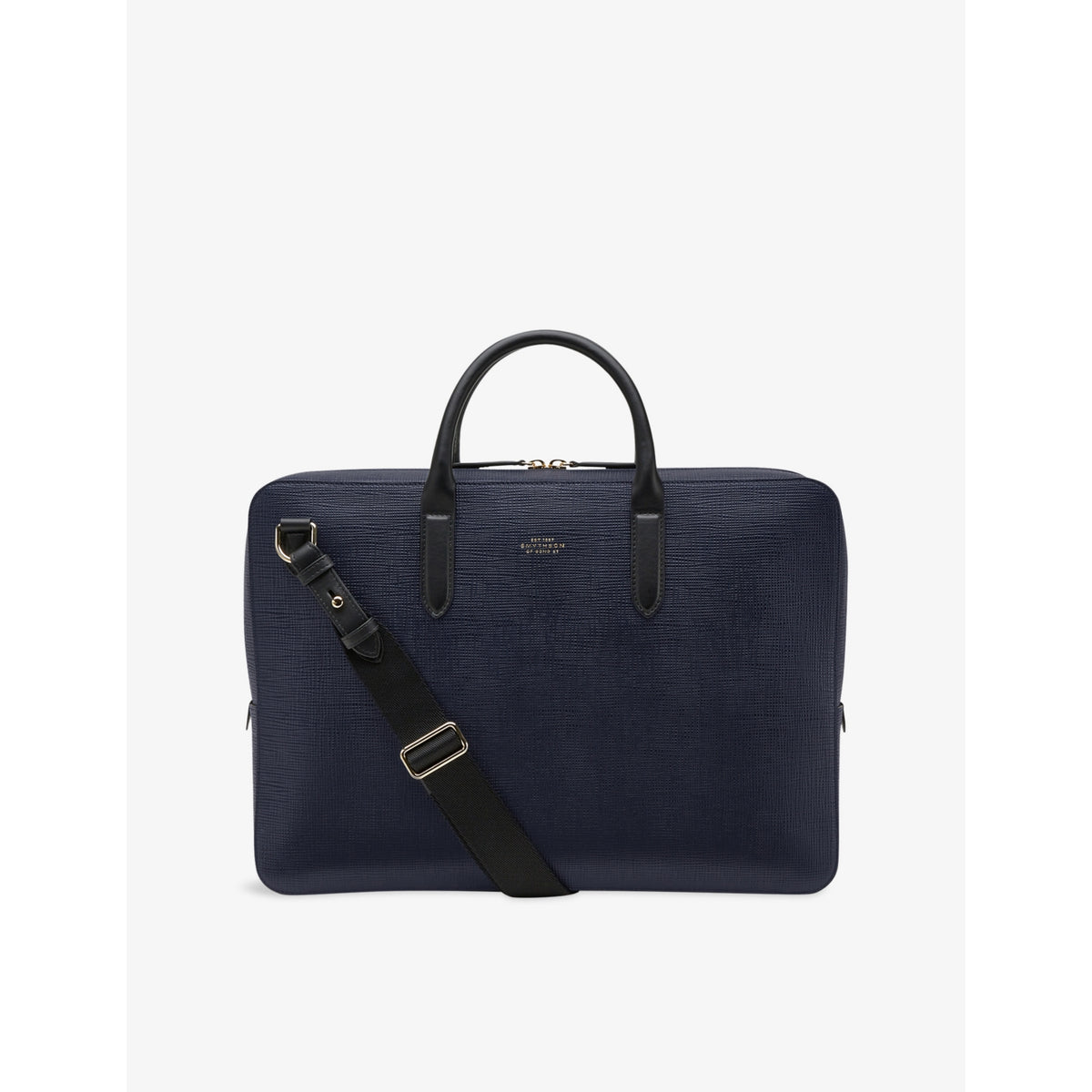 Panama Slim Leather Briefcase - FAWN