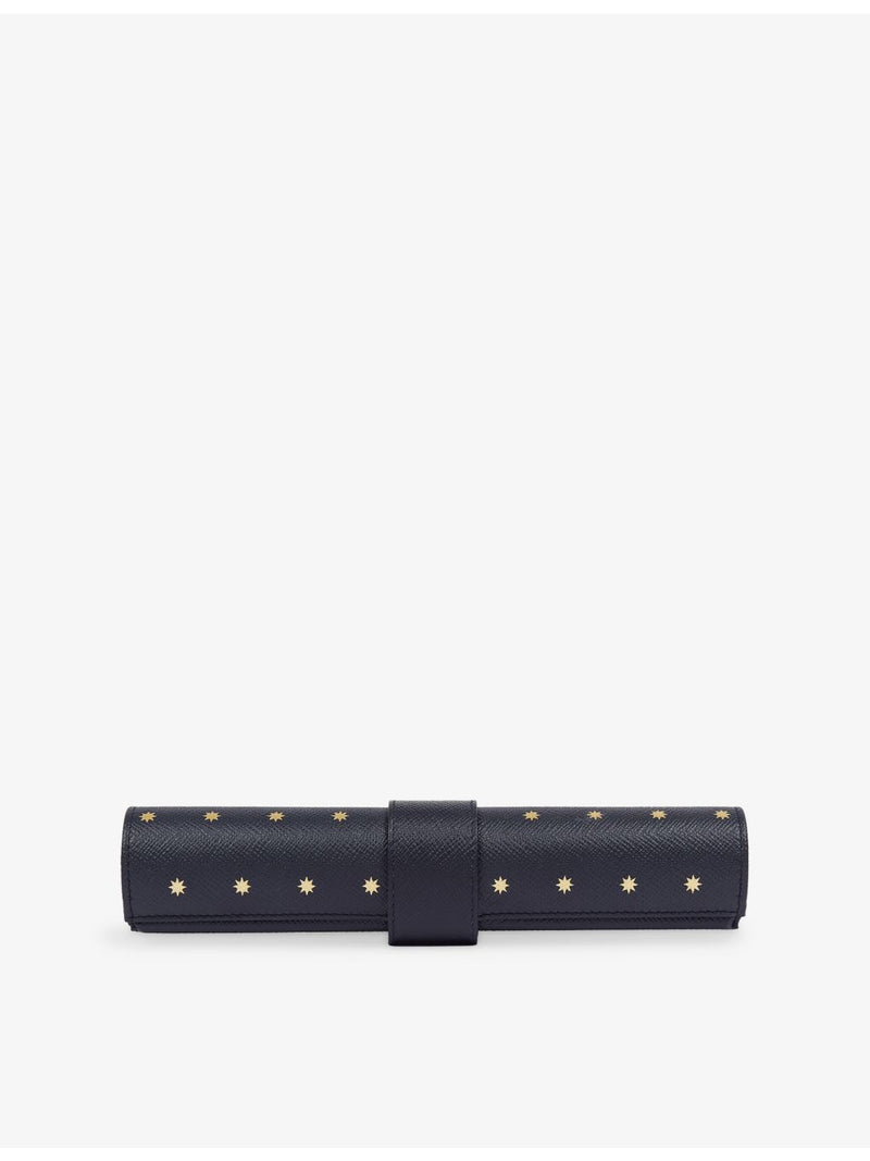 Smythson Panama leather backgammon roll (British brand)