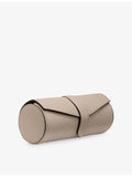 Smythson Panama leather watch and jewellery roll, UK version