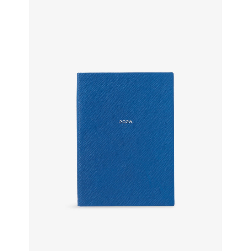 Soho Leather 2026 Weekly Diary - CERULEAN