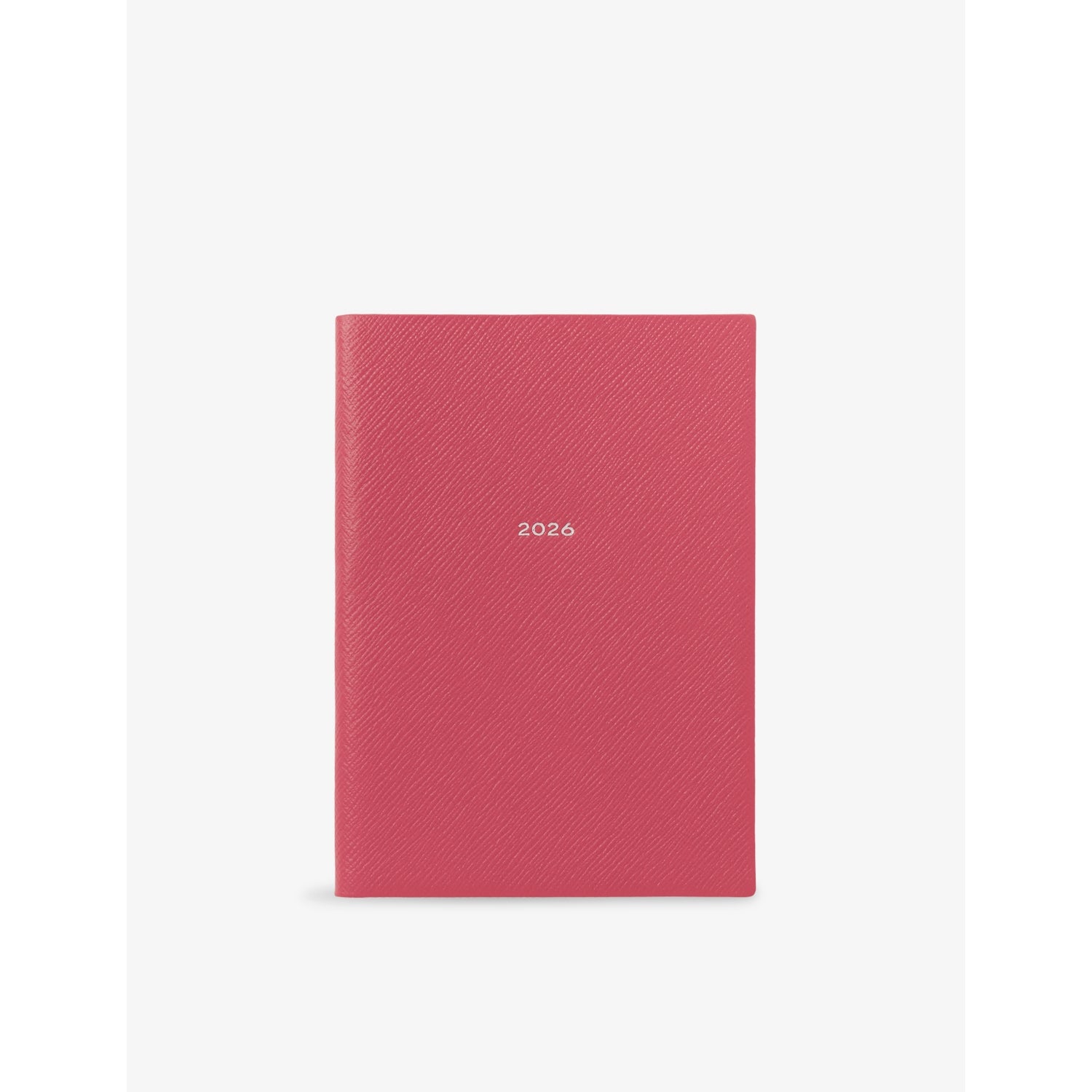 Soho Leather 2026 Weekly Diary - RASPBERRY