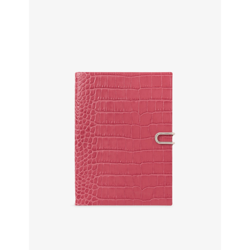 Soho Week-to-View Leather 2026 Diary - RASPBERRY
