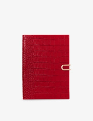Soho Week-to-View Leather 2026 Diary - SCARLET RED