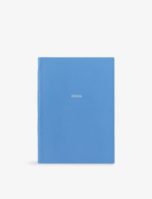 Smythson Soho leather 2026 weekly diary with gilt-edged pages, UK version
