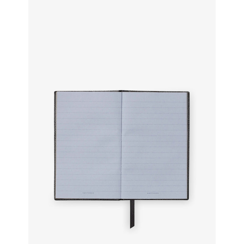 Smythson Panama leather notebook with gilt edges (British brand)