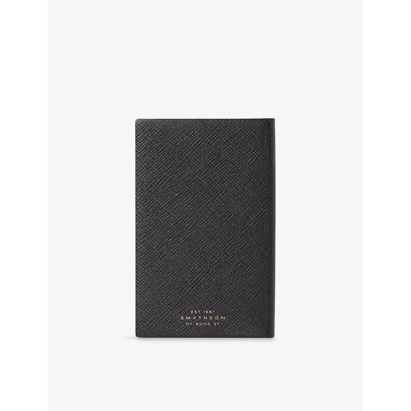 Smythson Panama leather notebook with gilt edges (British brand)