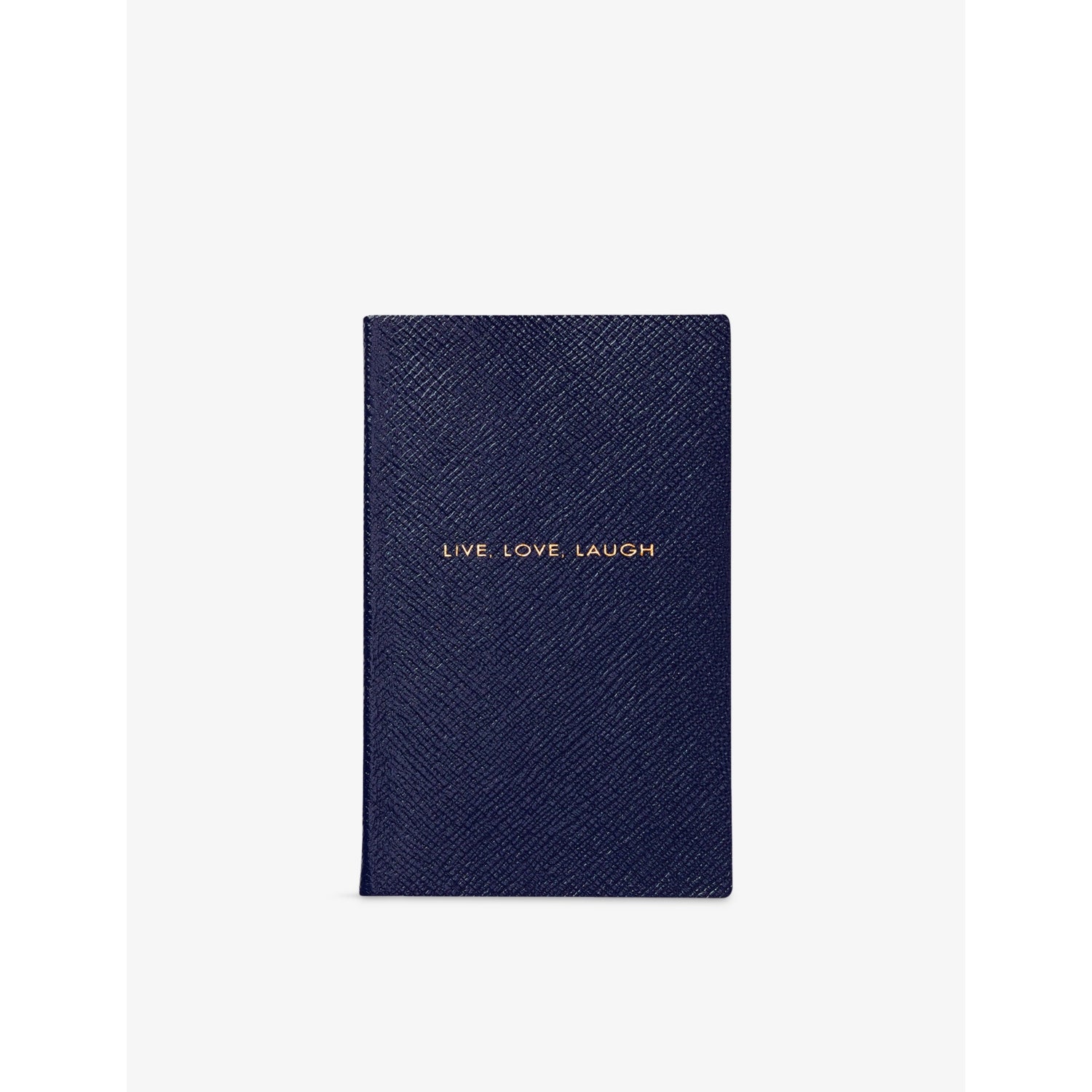 Panama Live Love Laugh Leather Notebook - NAVY