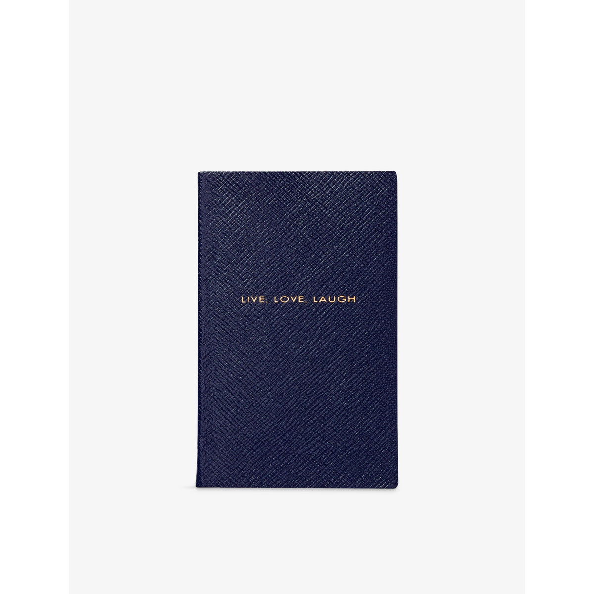 Panama Live Love Laugh Leather Notebook - NAVY