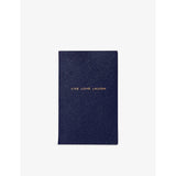 Panama Live Love Laugh Leather Notebook - NAVY