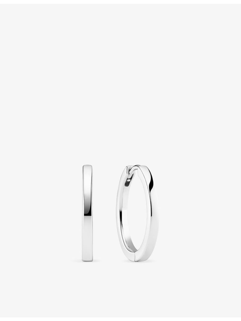 Sif Jakobs rhodium-plated sterling silver hoop earrings, UK version