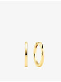 Sif Jakobs gold-plated sterling silver hoop earrings 2cm - British product