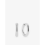 Sif Jakobs rhodium-plated sterling silver hoop earrings 2.1cm 6mm - British product