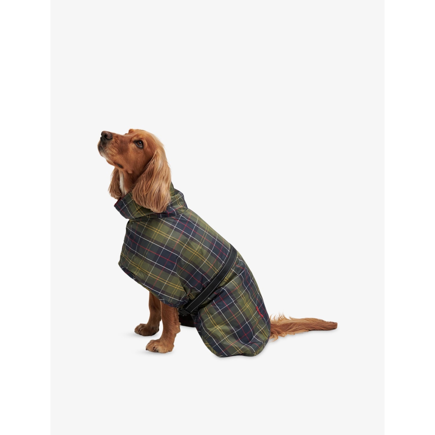 Barbour tartan dog drying robe, imported from the UK