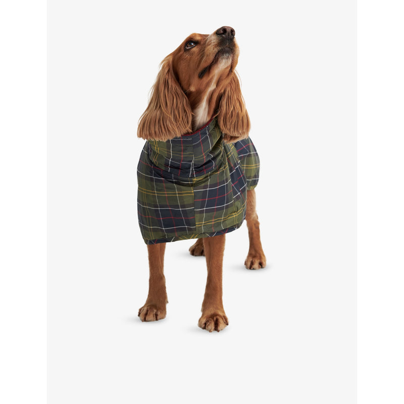 Barbour tartan dog drying robe, imported from the UK