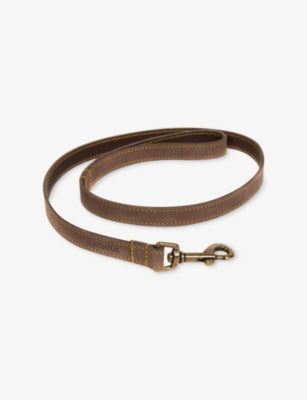 Barbour leather dog lead with lobster clasp (British brand)