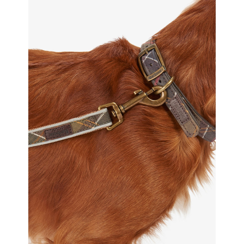 Barbour reflective tartan dog collar, imported from the UK