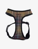 Barbour tartan cotton dog harness with adjustable strap - British product