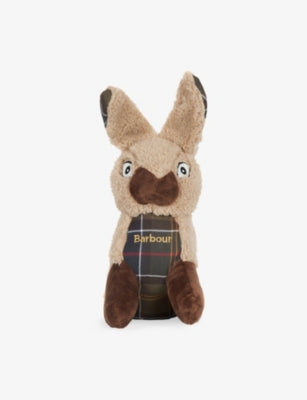 Barbour dog toy rabbit design tartan pattern 20cm (British brand)
