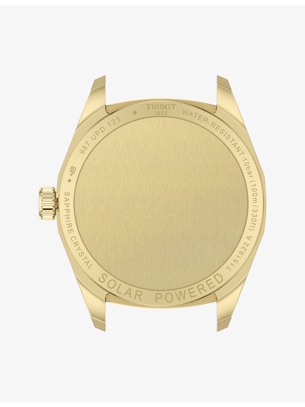 Tissot PRC 100 Solar watch 34mm yellow gold-plated - British product