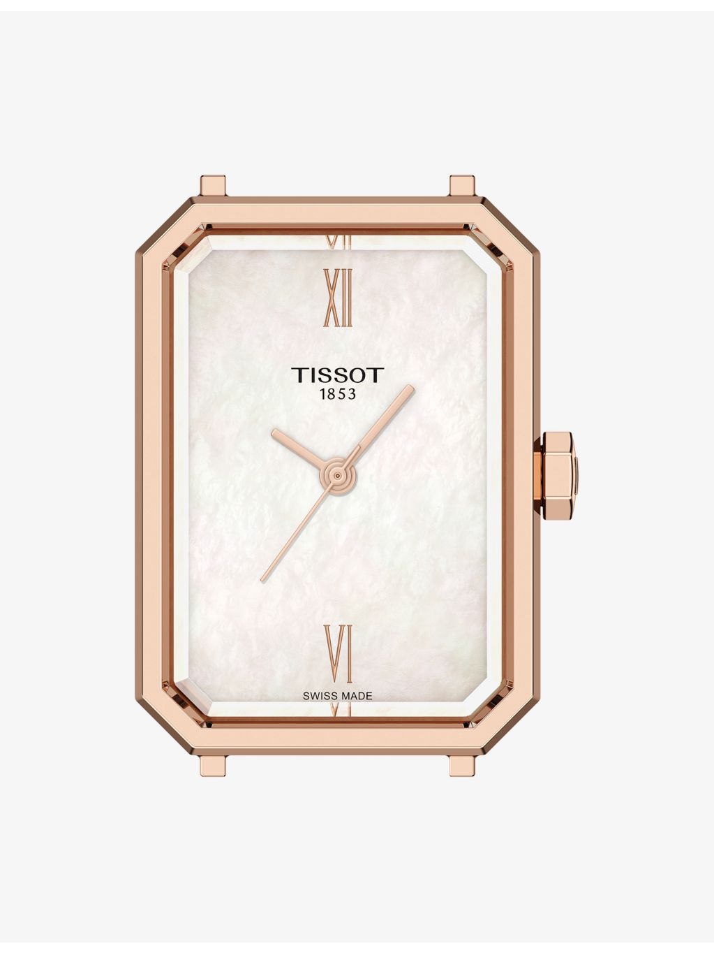 Tissot stainless steel quartz watch with leather strap, 30mm (British brand)