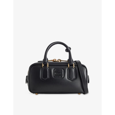 selfridges Miu Miu Arcadie Leather Top Handle Bag- Buy online at McGrocer