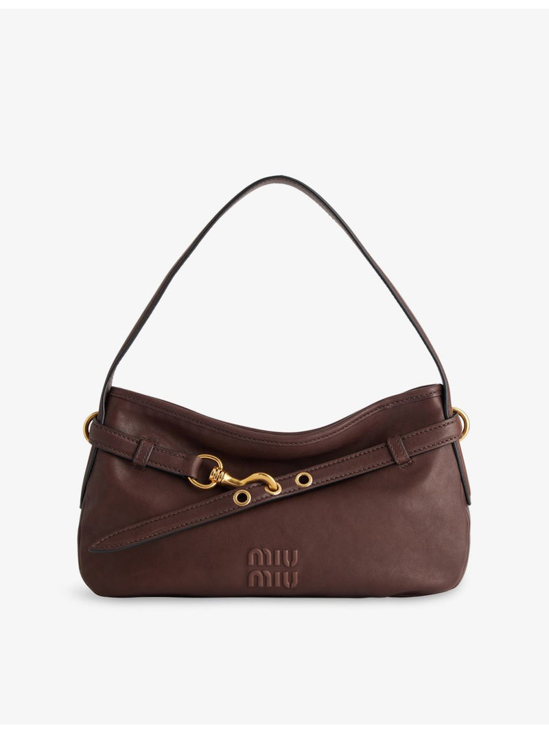 Miu Miu Aventure leather shoulder bag, imported from the UK