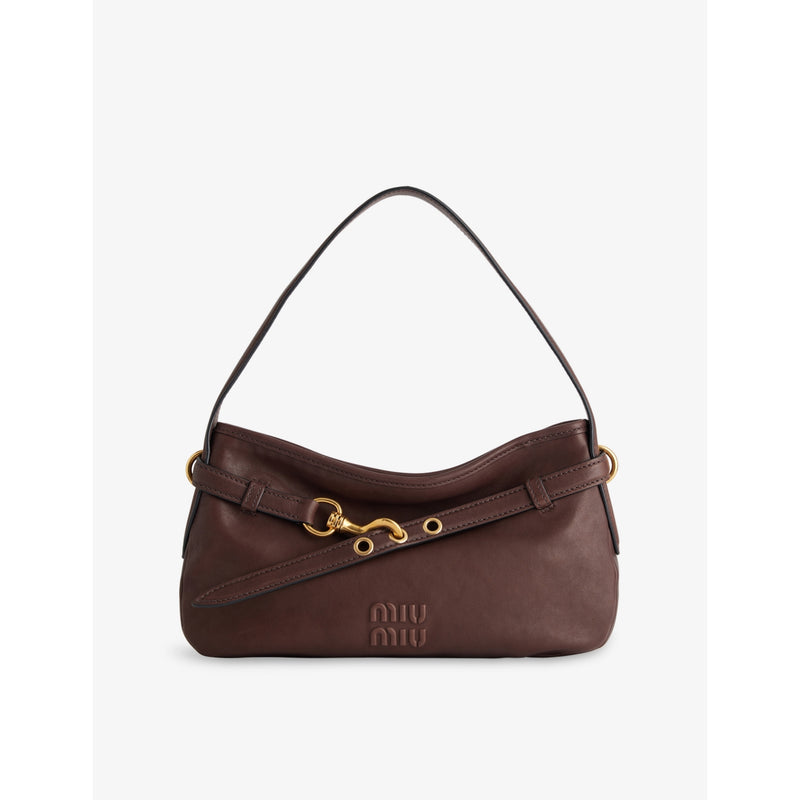 Miu Miu Aventure leather shoulder bag, imported from the UK