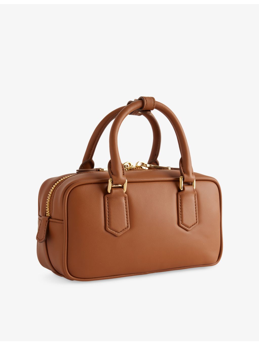 Miu Miu leather top handle bag, gold hardware - British product