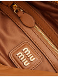 Miu Miu leather top handle bag, gold hardware - British product