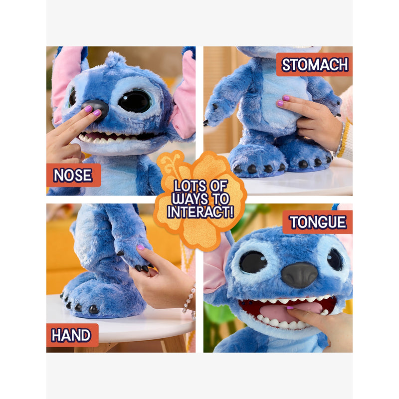 Disney Ultimate Stitch interactive soft toy 43cm, imported from the UK
