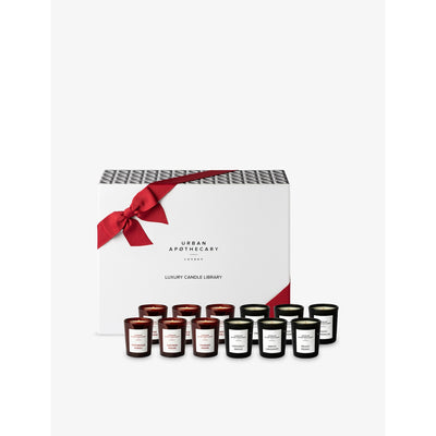 selfridges Urbanapothecary Luxury Candle Library Scented Candle Set 12 x 35g- Buy online at McGrocer