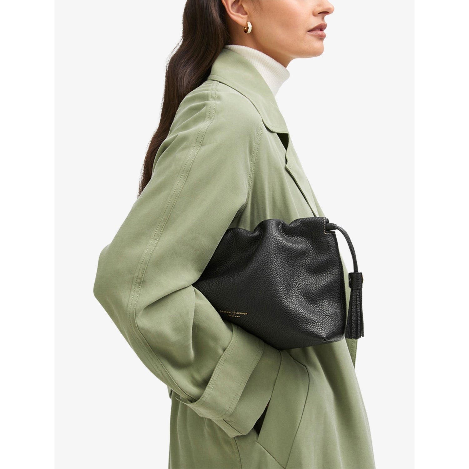 Aspinal of London Soho large leather cross-body pouch, UK version