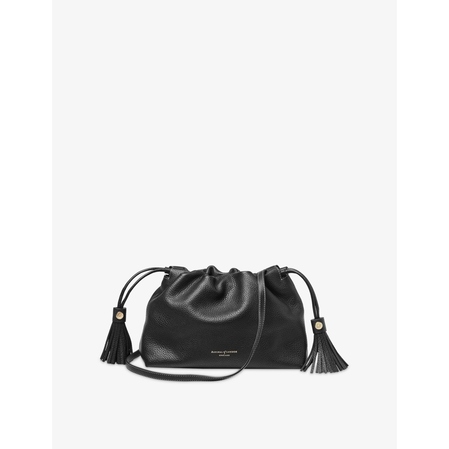Soho Large Leather Cross-Body Pouch - BLACK