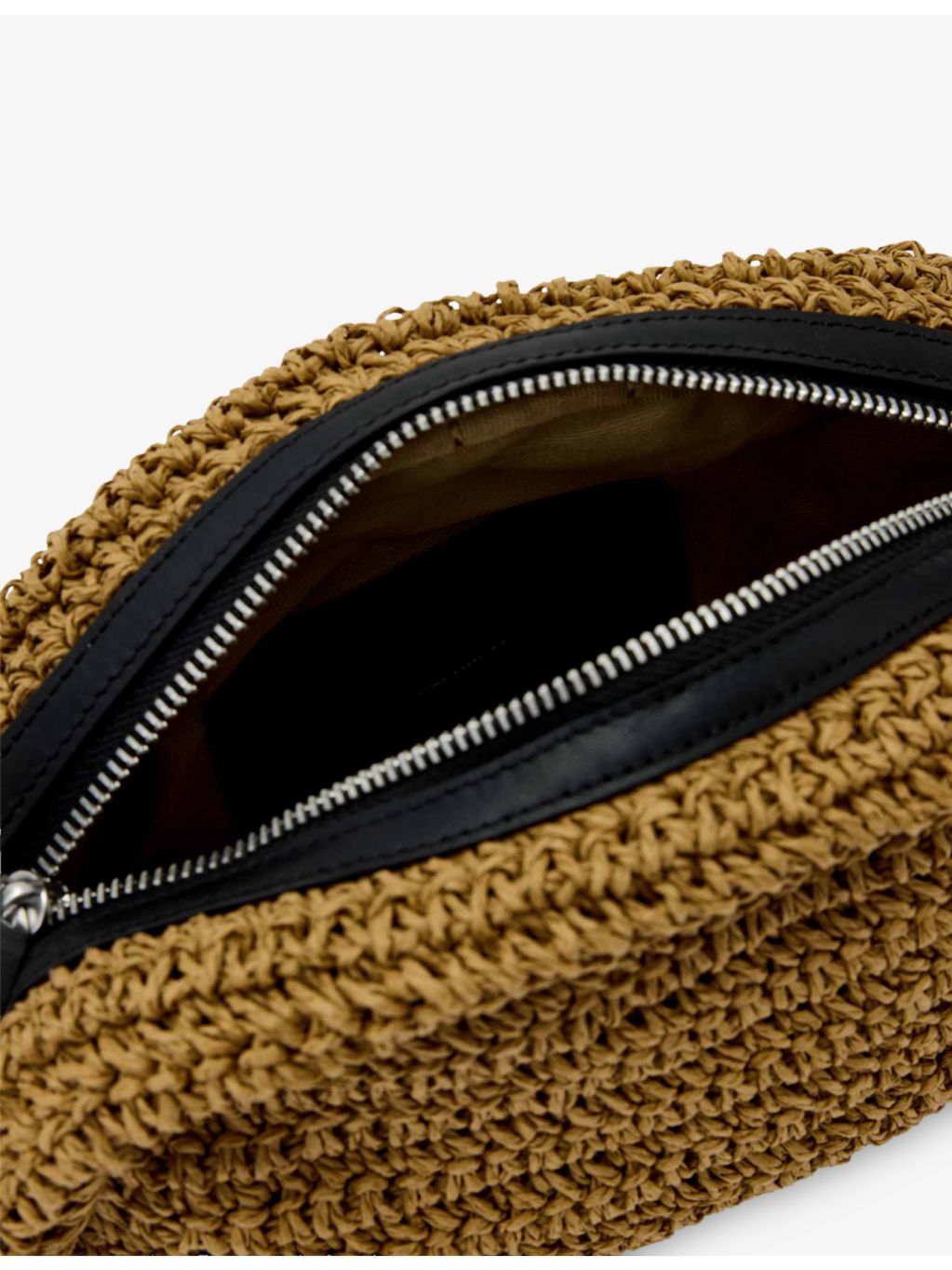 AllSaints Noemie mini raffia shoulder bag with adjustable strap (British brand)