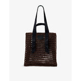 Lullah Raffia Tote Bag - COGNAC BROWN