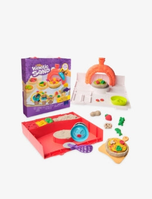 Kinetic Sand Squish Pizza playset with tools, imported from the UK