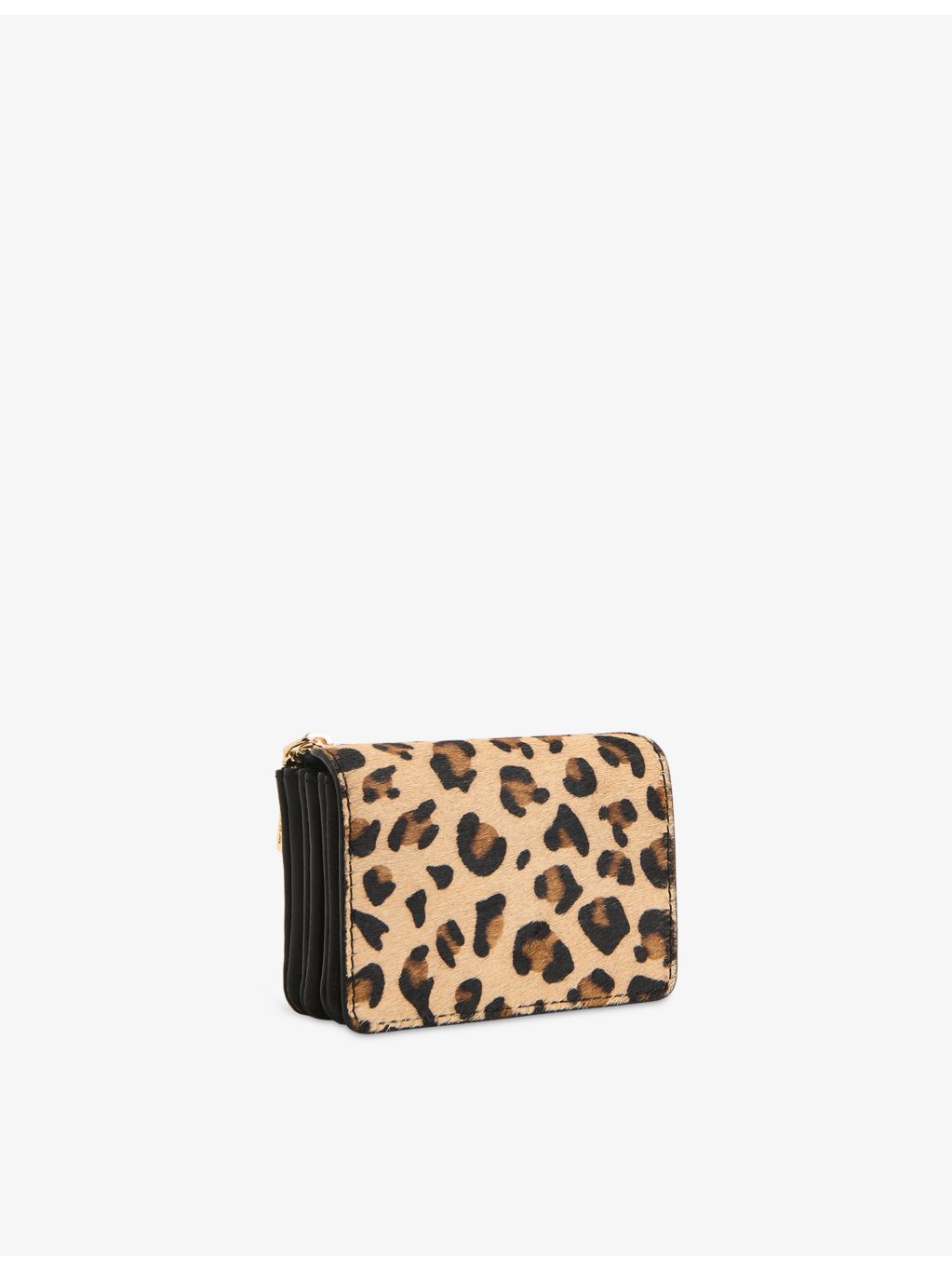 Whistles leopard-print calf-hair wallet, UK version
