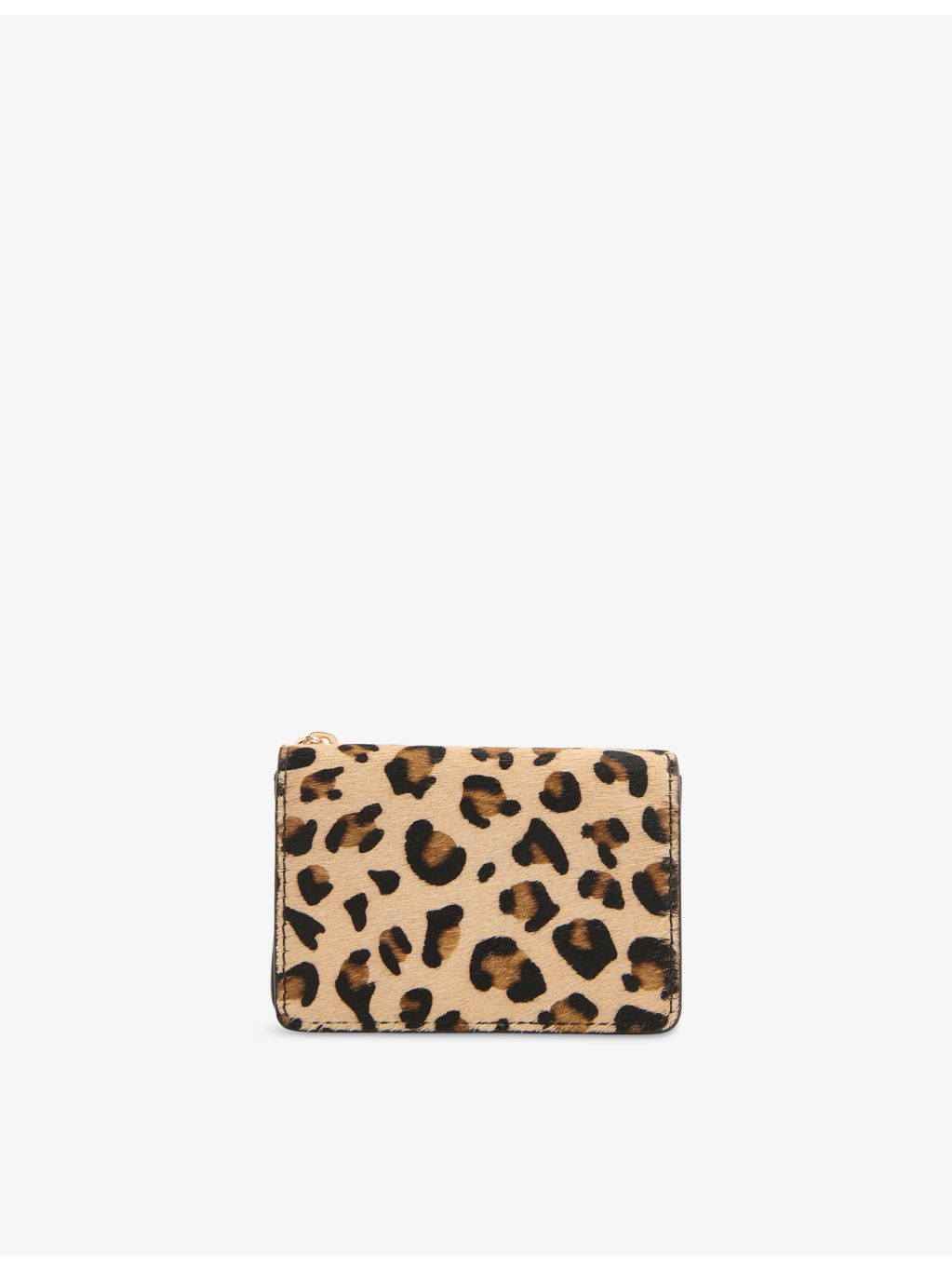 Whistles leopard-print calf-hair wallet, UK version