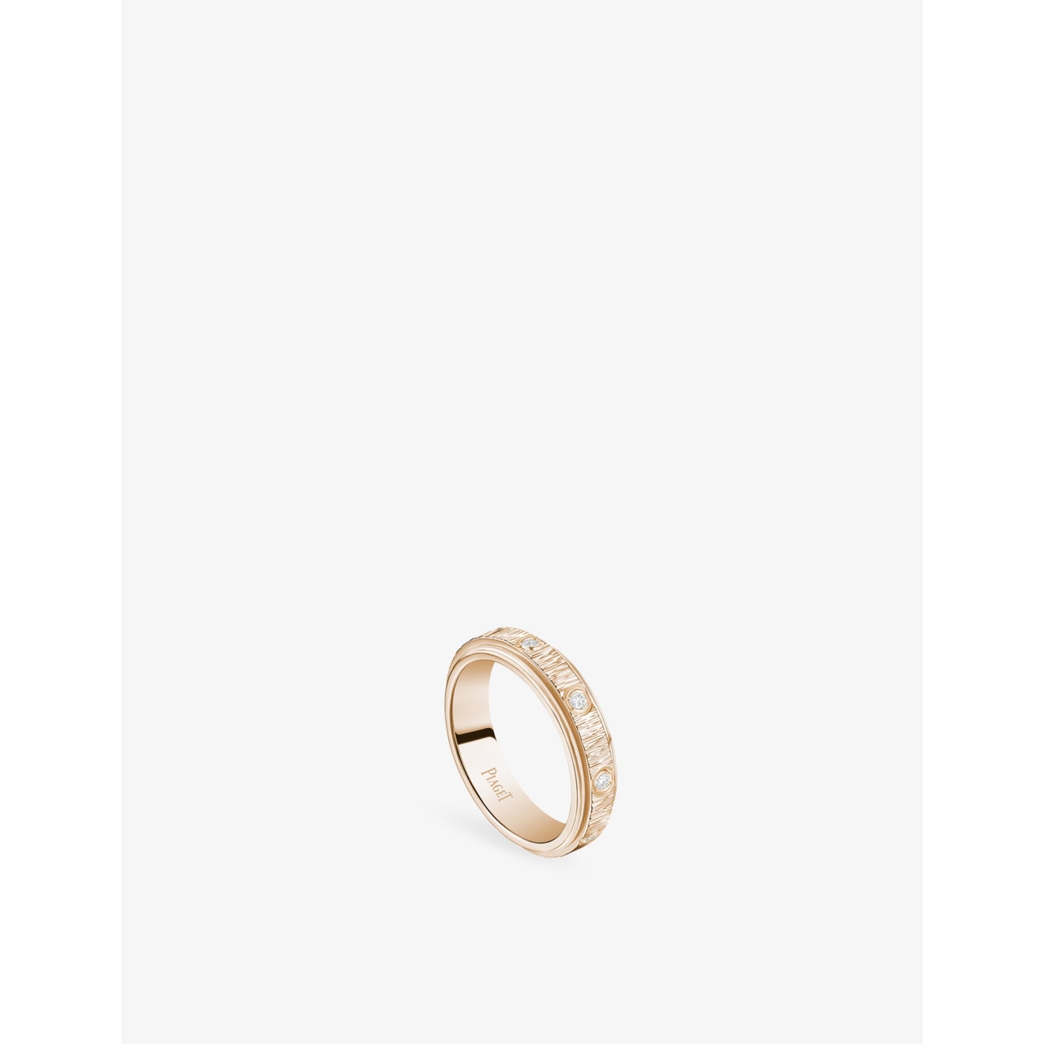 Possession 18ct Rose-Gold And 0.15ct Brilliant-Cut Diamond Ring - 53mm