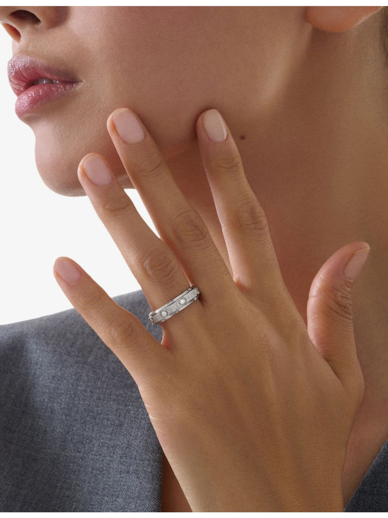 Piaget 18ct white gold diamond ring 0.15ct, imported from the UK