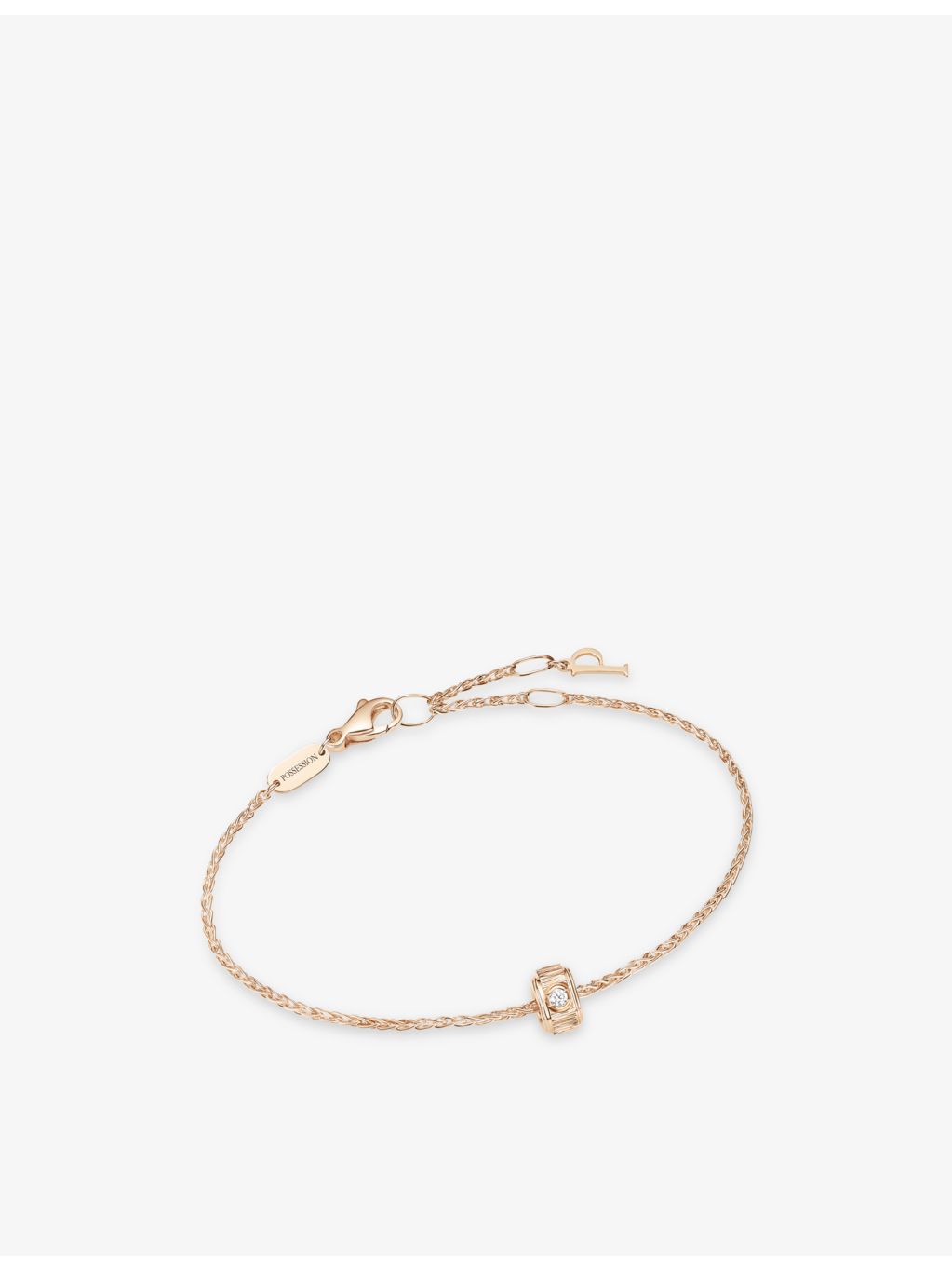 Piaget 18ct rose-gold diamond bracelet 0.02ct, imported from the UK